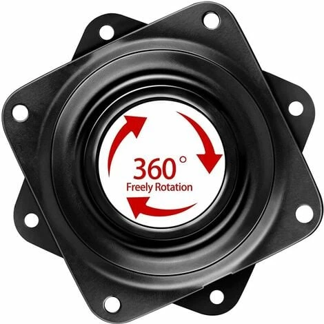 ERHOPE Piece Square Bearing Turntable (Black) 2 ERHOPE Piece Square Bearing Turntable (Black) - Image 2