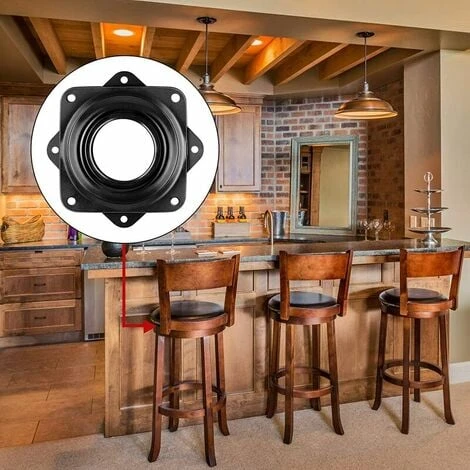 ERHOPE Piece Square Bearing Turntable (Black) 4 ERHOPE Piece Square Bearing Turntable (Black) - Image 4